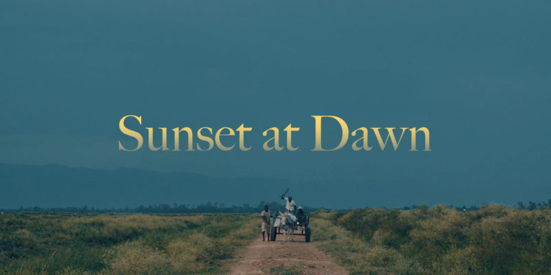 title image for the film Sunset at Dawn. The image features a view of Keyan fields