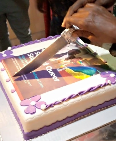 When a book becomes a cake: the launch of Sacred Queer Stories